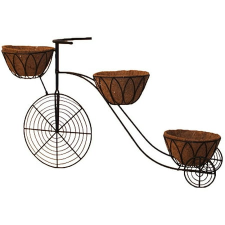 3 Basket Coco Tricycle Plant Stand