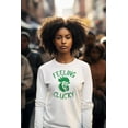 thumbnail image 5 of St Patricks Day Feeling Clucky Womens Long Sleeve T Shirt, 5 of 5