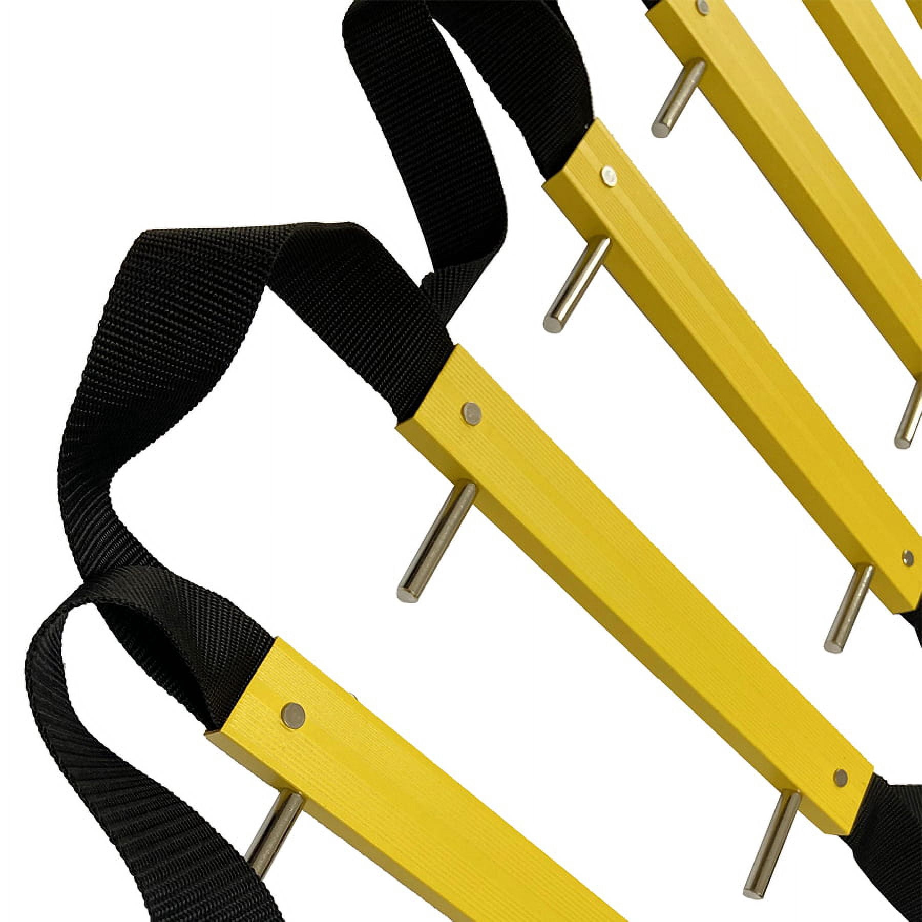 Wall Mounted Fire Escape Ladder – 3-Story 25ft, With Aluminum Storage Box & Climbing Anchor Set – Emergency Window Ladder