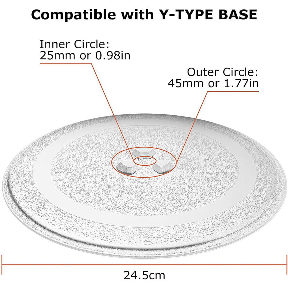  2 cubiertas de plástico Microwave Plate Protector