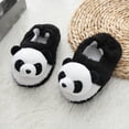 thumbnail image 1 of Cathalem Toddler Boy Slip on Shoes Childrens Girl Cotton Slippers Cute Stereoscopic Panda Warm Indoor Girls Shoes Size 7 Toddler Shoes Black 3.5 Years, 1 of 5