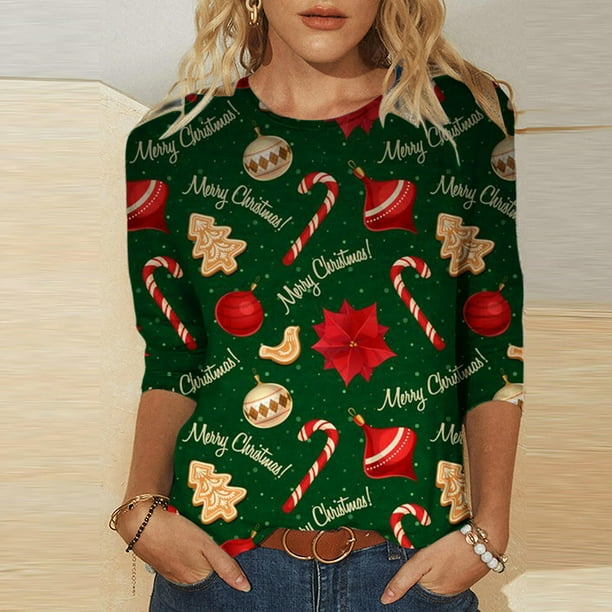Blusas navideñas mujer hotsell