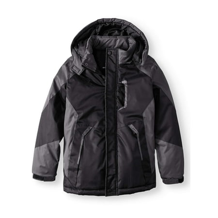 Anime Ski - Beverly Hills Polo Club Two Toned Ski Jacket with Removable Hood & Fleece Lining (Little Boy)