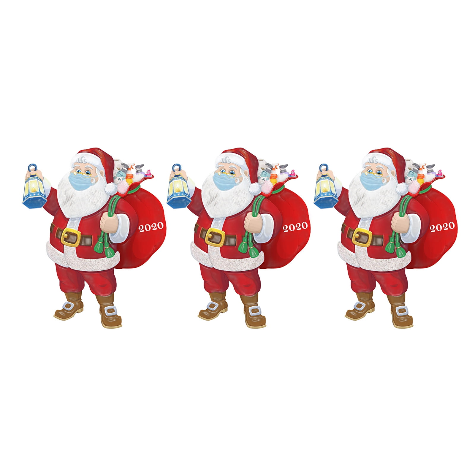Vikakiooze 2022 3PC Christmas Ornament Resin Santa Personalized Claus