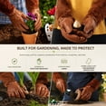 thumbnail image 3 of Long-Gardening-Gloves for Women/Men - Thorn Proof Cowhide Leather Rose/Blackberry Pruning Heavy Duty Gloves Thick Palm Gauntlet Garden Work Gloves with Forearm Protection (Brown-Large), 3 of 8