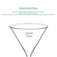 thumbnail image 3 of StonyLab Heavy Wall Borosilicate Glass Funnel, 75mm Diameter, 1-Pack Laboratory Chemistry Glassware, 3 of 7