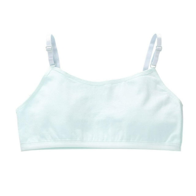 QHUDLV Cotton Training Bra Soft for Teen Girls ,Comfortable Breathable No Steel ,Simple Design for Daily Wear Inner Vest