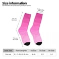 thumbnail image 5 of Ombre Print Socks Autumn Gradient Purple Stockings Gothic Couple Quality Socks Custom Ska, 5 of 7