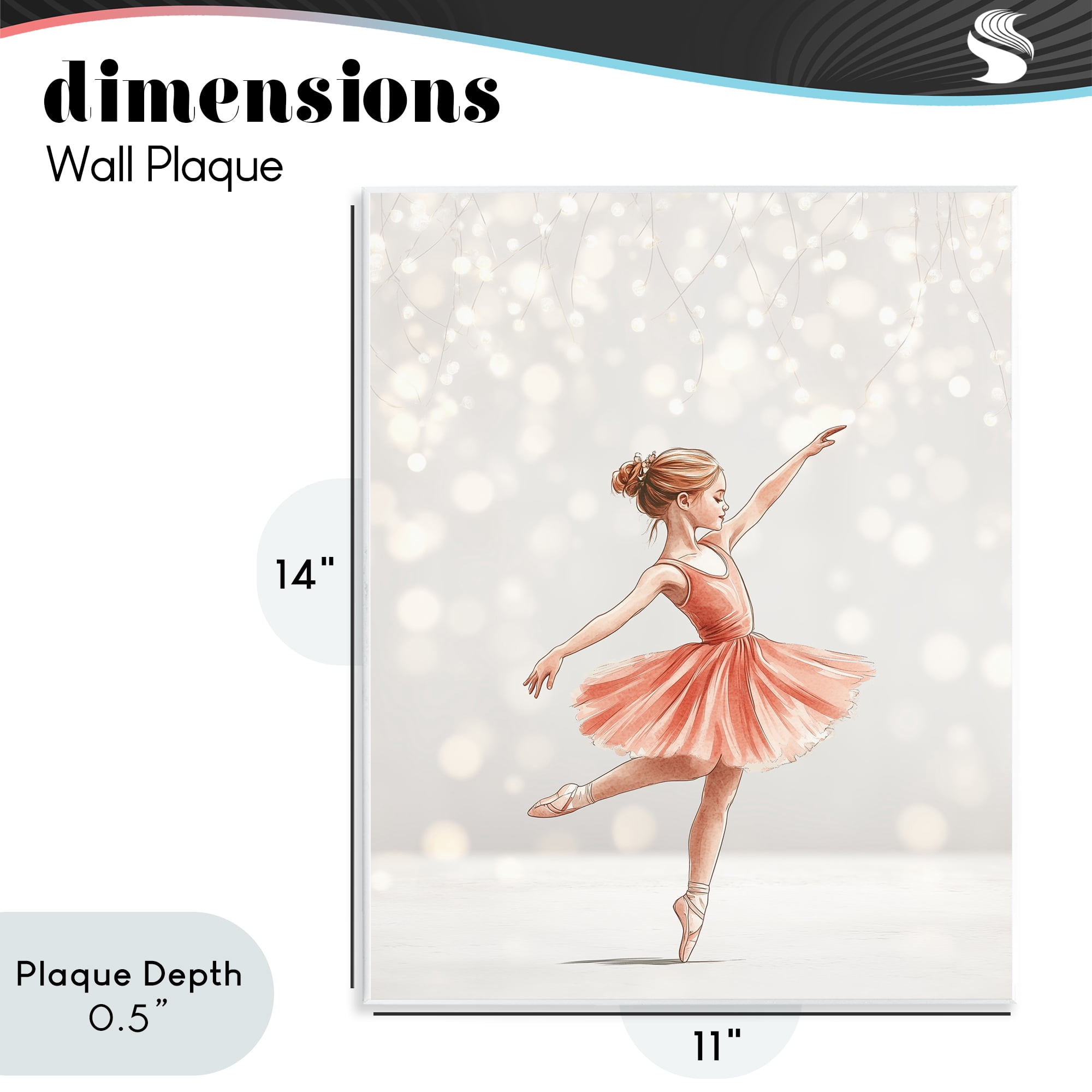 Stupell Industries Dancing In The Light Wall Plaque Art, design by Christine Simpson Art