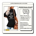 thumbnail image 2 of Playera de Algodón 100% para Mujer con Estampado Personalizado (Frente y Espalda), Añade tu Texto/Foto/Logo/Diseño, Negro, Talla Mediana (M), 2 of 6