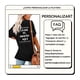 thumbnail image 2 of Playera de Algodón 100% para Mujer con Estampado Personalizado (Frente y Espalda), Añade tu Texto/Foto/Logo/Diseño, Negro, Talla Grande (L), 2 of 6