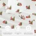 thumbnail image 5 of Holiday Bed Sheets Set in Vintage Santa Claus Christmas for California King Size Bedding by Comfort Canopy, 5 of 14
