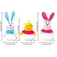thumbnail image 3 of BotaniNest Easter Ornament Cartoon Rabbit Shape Home Decorations Children's Gift Box Transparent Candy Jar, 3 of 5
