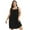 Black, variant on Womens Plus Size Nightgown Sleeveless Sleepwear Sleep Tank Suspenders Wide Strap Sleep Shirt Pleated Sleepshirts Slip Night Dress Lace Lounge Sleepwear Dress,XL-4XL