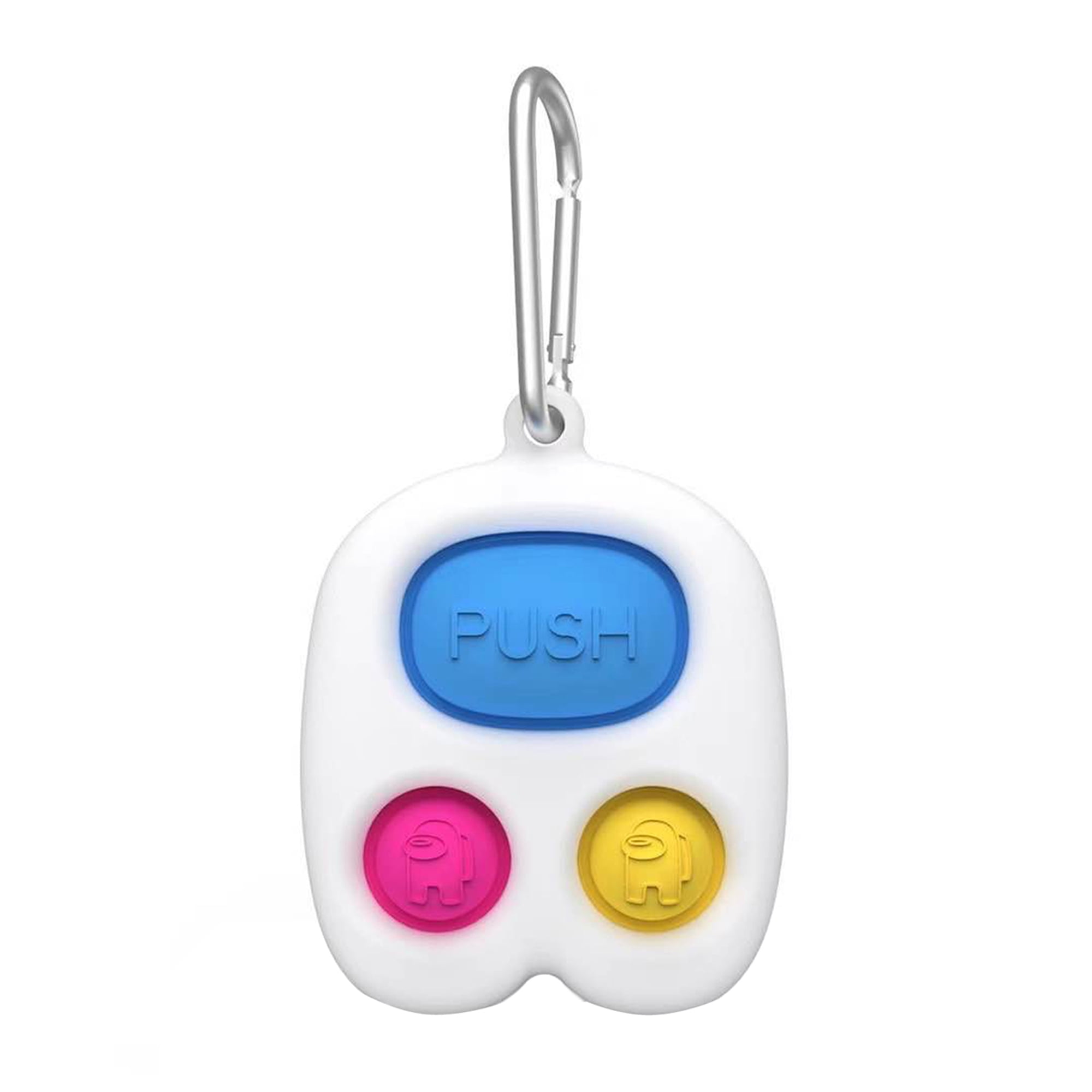 90% sale-3 Pop Simple Dimple Special Needs Sensory Fidget Toy Dimple Keychain 