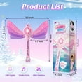 thumbnail image 6 of CEDQ Bubble Wands for Kids Girls - Light Up Thrilling LED & Sound Effect, Outdoor Party Birthday Princess Bubble Machine Toys for Toddlers, Gift for Girls Age 3 4 5 6 7 8 Year Old(Pink), 6 of 9