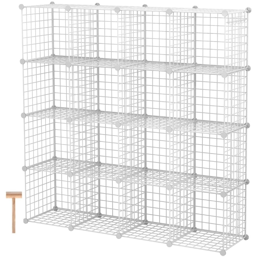 IVV Cube Storage Organizer 16Cube Shelves Unit DIY Bookshelves Metal