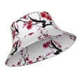 thumbnail image 2 of Easygdp Cherry Blossoms Double-Sided Reflective Fisherman Hat,Sun Visor,Casual Hat,Fluorescent Hat,Suitable For Outdoor And Night Walking,Unisex, 2 of 9