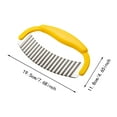 thumbnail image 2 of Stainless Steel Crinkle Cutter for Wavy Vegetable Fruit and Potato Fries, 2 of 3
