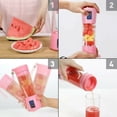 thumbnail image 3 of Mini Vaso Licuadora Portátil Recargable 24 Tecno Rosa, 3 of 5