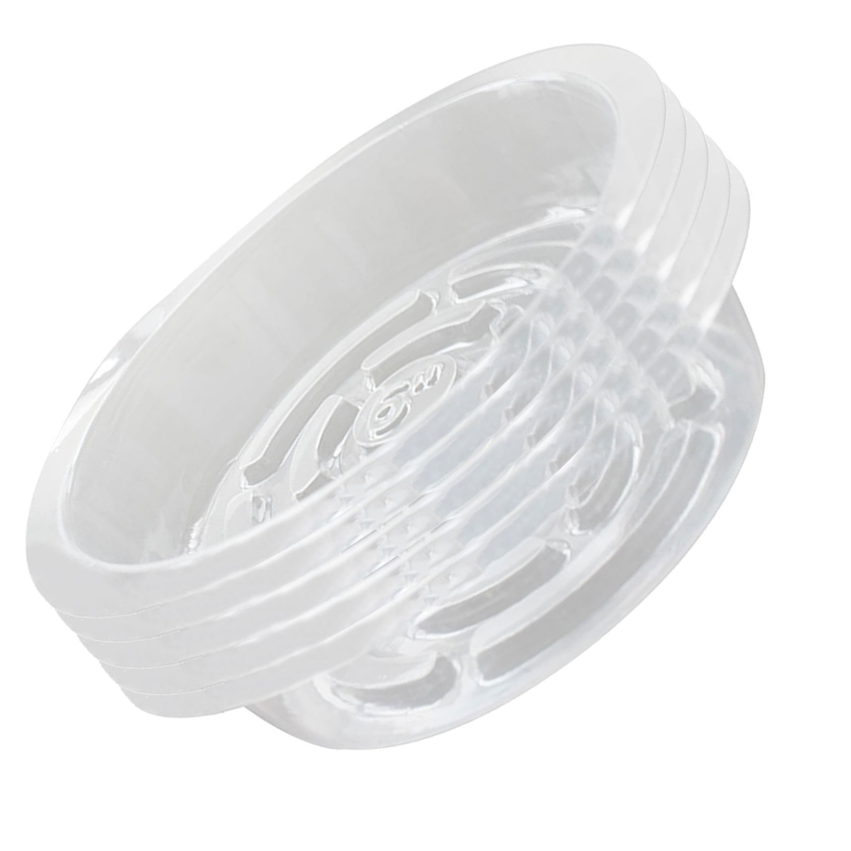 5 Pack Clear Plastic Plant Saucer Drip Trays for Indoors Outdoors, 6 in ...