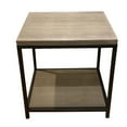 thumbnail image 2 of Eccostyle 2-Tier Solid Bamboo Steel Frame End Table - Brushed Gray, 2 of 7