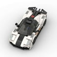thumbnail image 3 of MOC Koenigsegg One1 Hypercar Kit de construcción (345 piezas) Megacar gris claro réplica con aerodinámica detallada, proyecto de construcción desafiante para entusiastas expertos y adultos jóvenes, 3 of 5