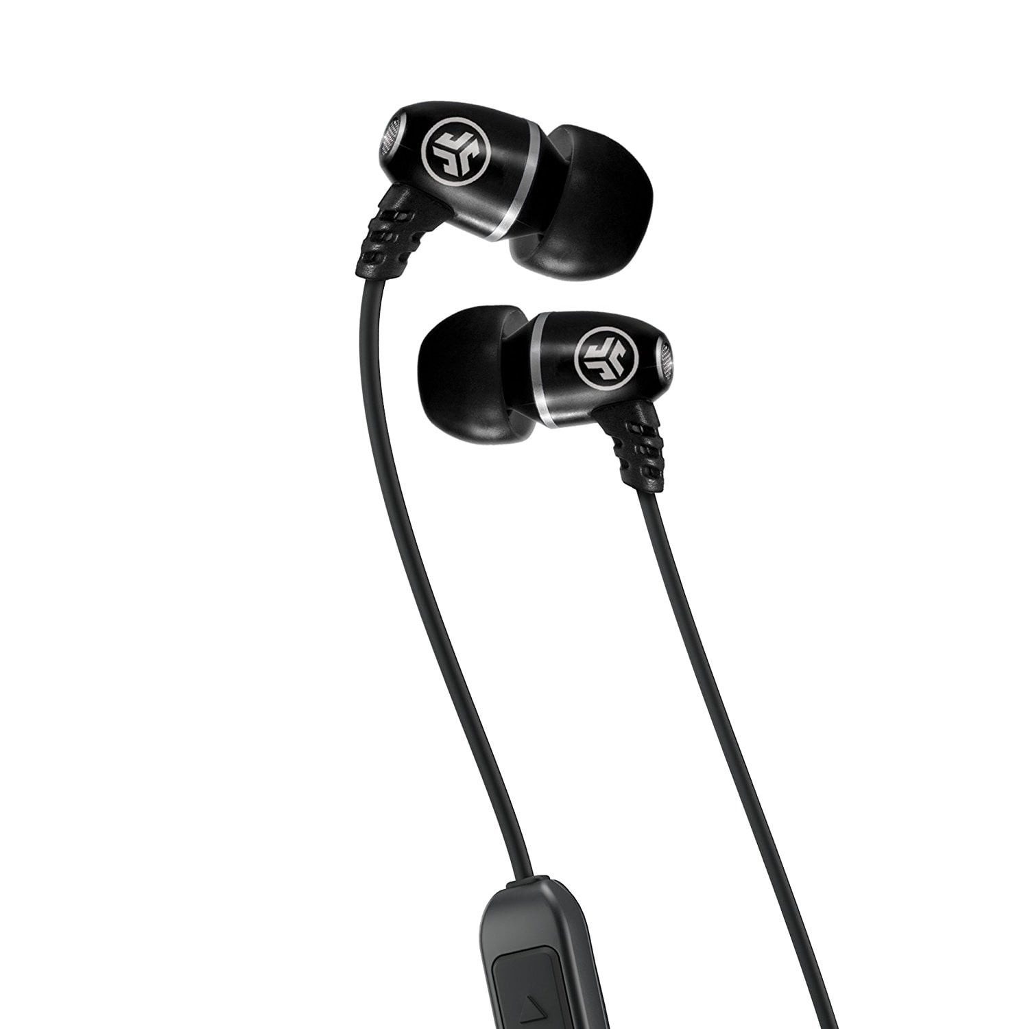 JLab Audio Metal Bluetooth Rugged Earbuds, Black