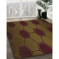 thumbnail image 2 of Ahgly Company Indoor Round Patterned Saddle Brown Area Rugs, 6' Round, 2 of 6