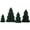 Dark Green, variant on Wiywef 3D Honeycomb Paper Christmas Trees Set of 4 - Tabletop Centerpiece Decor