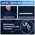 thumbnail image 2 of JIATER 1-Piece Sofa Cover Stretch Couch Cover Washable Sofa Slipcover Furniture Protector for 3 Cushion Sofa,Navy, 2 of 7