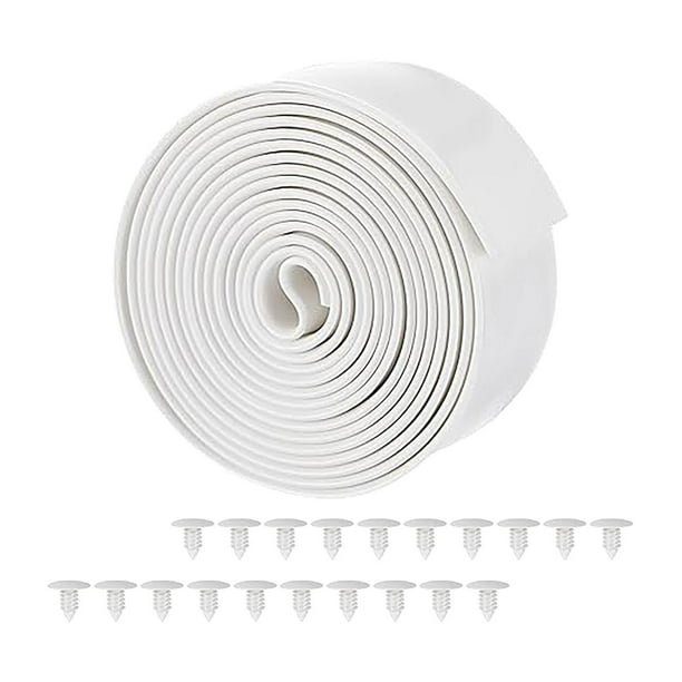 Correas de vinilo para reparación de sillas de patio, correa de repuesto, 2" x 20 pies, fácil de instalar Blanco