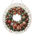 thumbnail image 6 of 2026 New Christmas Pearl Art DIY Diamond Painting Hanging Suncatcher Ornament Double-sided Santa Christmas Diamond Art Suncatcher Kits Handmade Holiday Rhinestone Gem Craft Wall Window Decor(C), 6 of 6