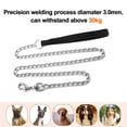 thumbnail image 4 of HEQUSIGNS Metal Dog Chain Leash, 49.6inch Heavy Duty Chew Proof Pet Leash Chain with Padded Handle for Small Medium Size Dogs (3.0mm x 4.1ft), 4 of 7