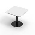 thumbnail image 3 of Niska Desk - BLACK Frame - WHITE Tabletop 60x60cm (24x24in), 3 of 7