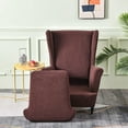 thumbnail image 3 of Wing Back Chair Covers with Arms Piece Slipcovers for Armchair Washable Stretch Print Pattern Wingback Chair Cover Furniture Protector Geometry, 3 of 8