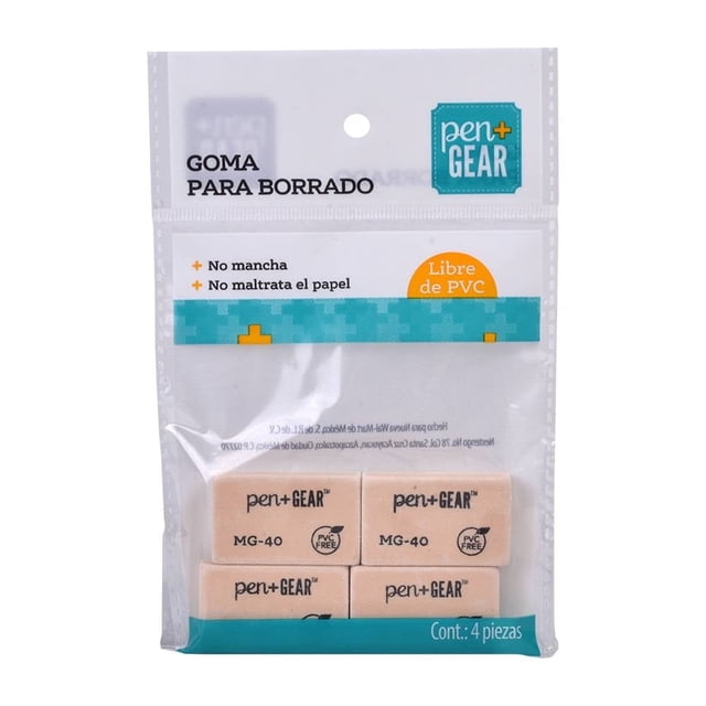 Goma Pen+Gear MG-40 para Borrado 4 Piezas