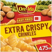 Ore-Ida Ready in 5 Extra Crispy Crinkle Cut Fries, French Fried Microwavable Frozen Potatoes, 4.75 oz Box