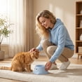 thumbnail image 5 of Elevated Pet Bowl for Cats and Small Dogs, 15° Tilted Cat Food Bowl for Neck Protection, Raised Anti-Tip Single Feeding & Water Bowl, Pet Supplies for Indoor Cats Pink, 5 of 5
