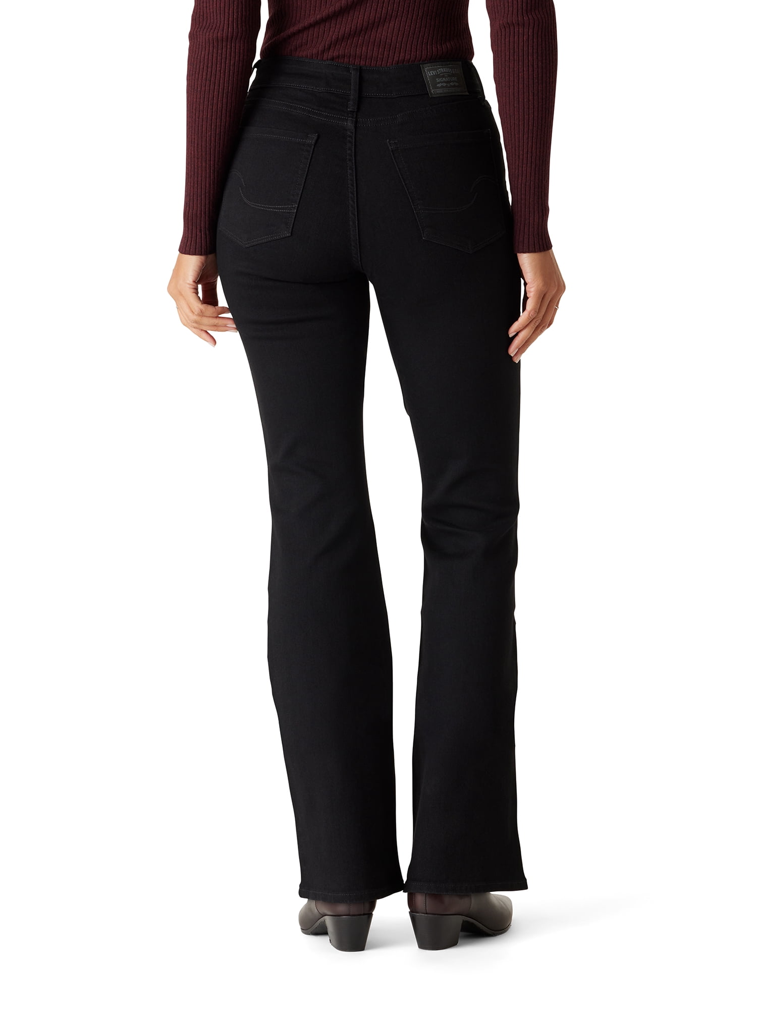 Levi Strauss Signature Women's and Women's Plus Mid Rise Slimming Bootcut Jeans