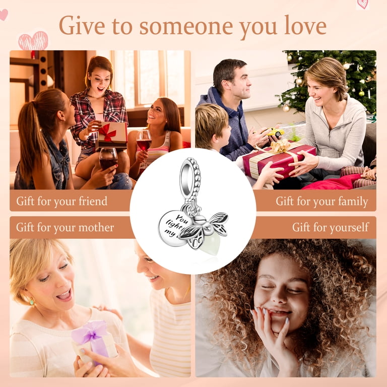 ROSIANNA 925 Sterling Silver Firefly Charm Pendant photo 2