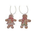 thumbnail image 1 of Polyresin Ginger Bread Ornament - Set of 12, 1 of 3