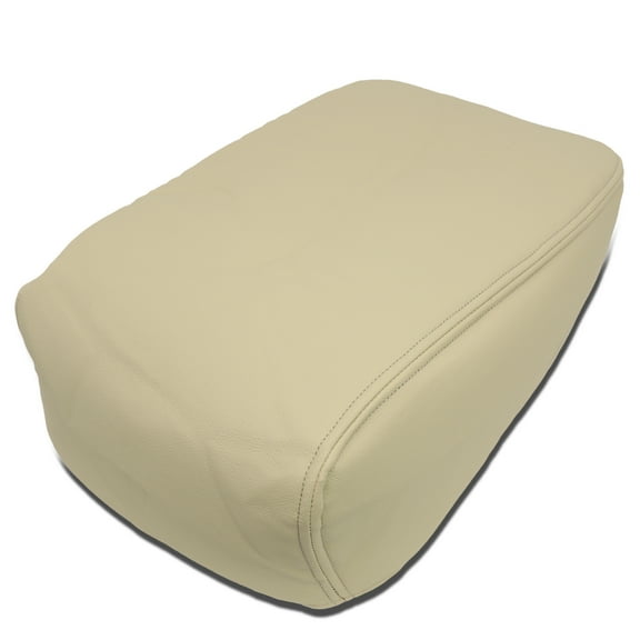 DNA Motoring ZTL-Y-0067 For 2007-2014 Chevy Silverado 1500 Suburban 2500 GMC Sierra 3500HD Yukon XL Leather Armrest Center Console Lid Cover Skin Tan 08 09 10 11 12 13