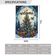 thumbnail image 3 of Hristmas Winter Welcome Garden Flag 12X18 Inch Double Sided Stained Glass Window A Christmas Tree Middle Yard Flags Holiday Yard Outdoor Decoration Holiday Farmhouse Patio Proch Lawn Gazebo Terrace, 3 of 6