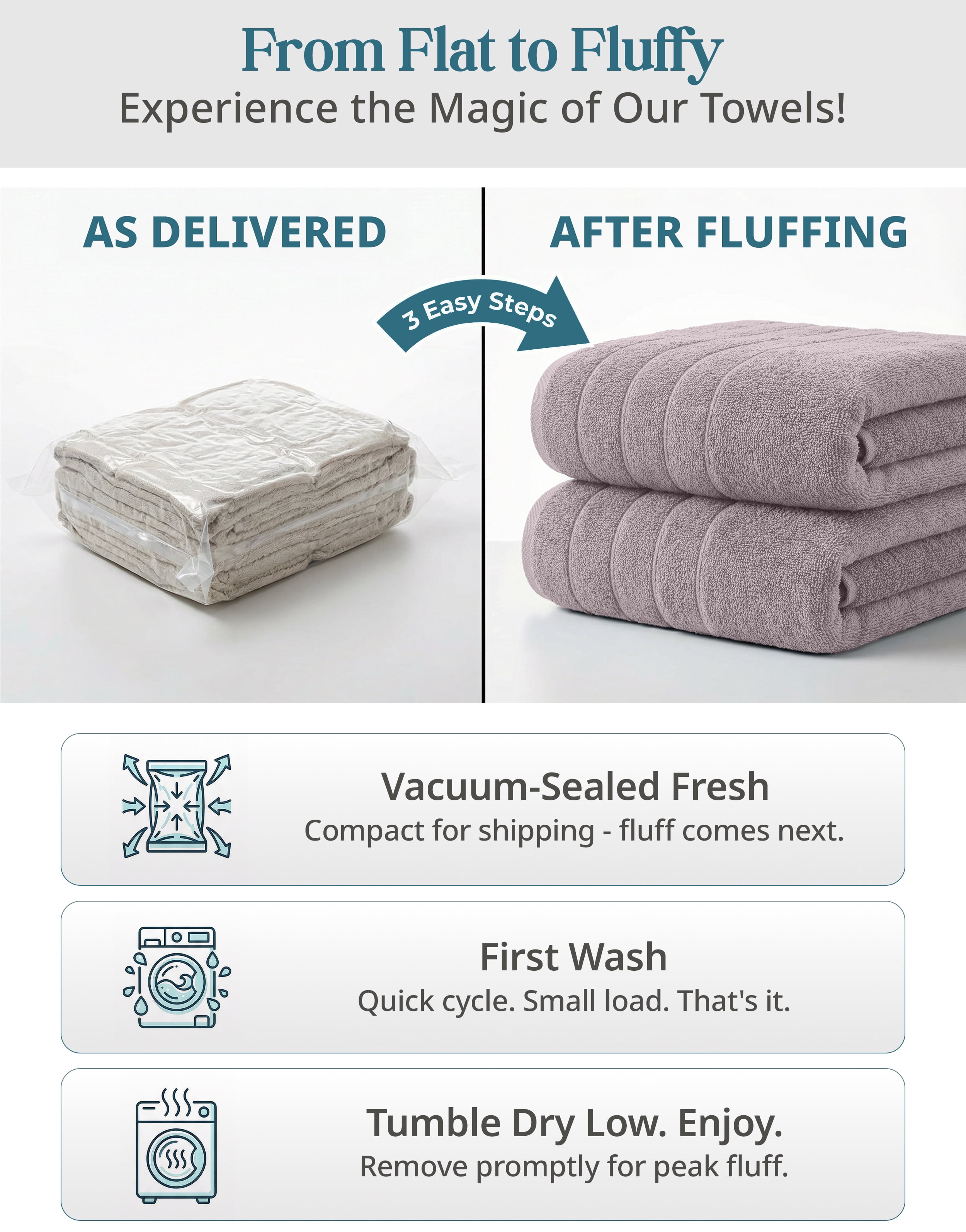 Casa Platino 100% Ring-Spun Cotton Bath Towel Set of 8– 2 Bath, 2 Hand Towel & 4 Washcloths, Quick-Dry, Luxuriously Soft & Durable, Perfect for Everyday use – Platinum