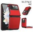 thumbnail image 1 of New Armor Protective PC TPU Z Flip 3/4/5 Case Phone Cover Shock Proof Mobile Phone Protector RED FOR Z FLIP 5, 1 of 5