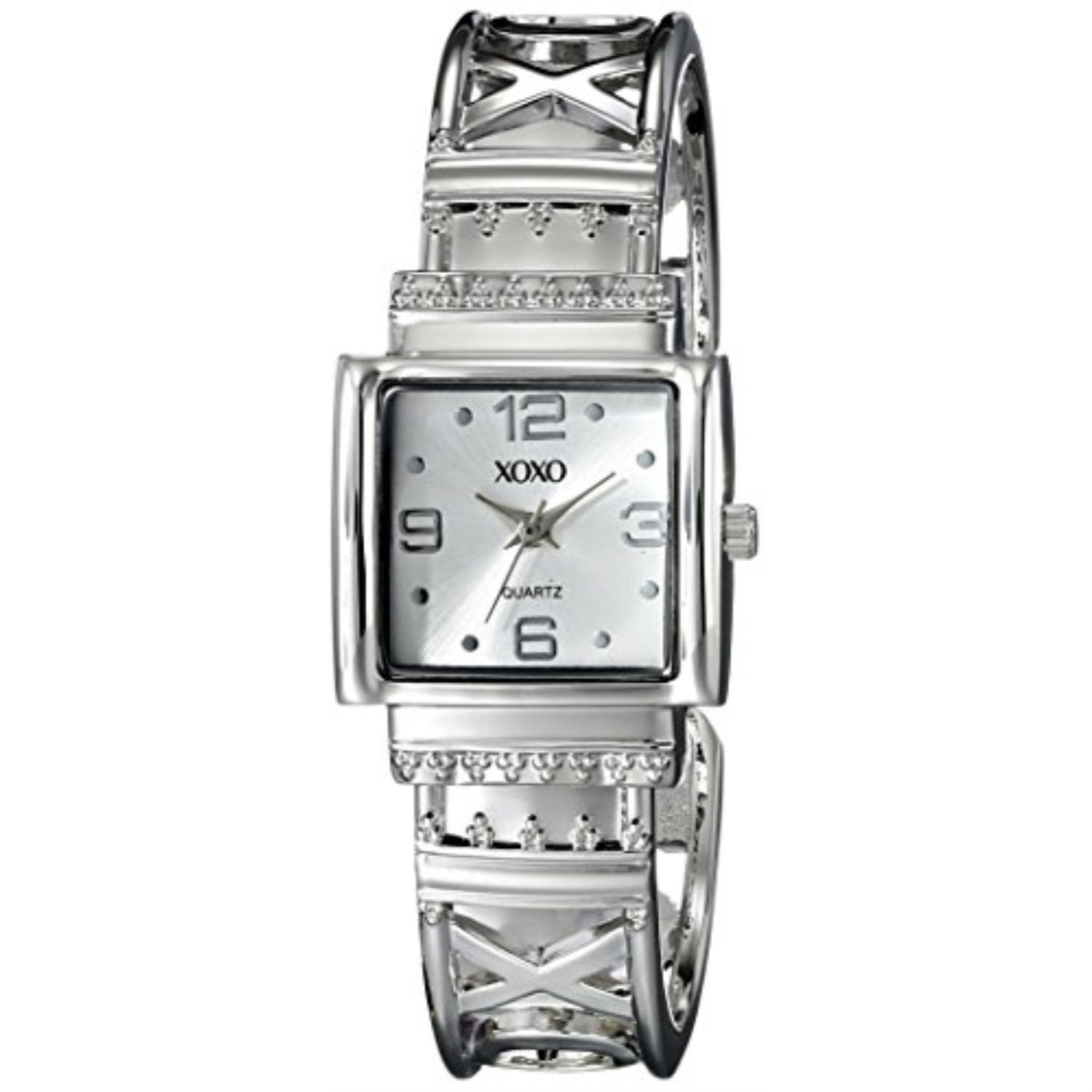 XOXO xoxo women's xo1086 silver dial silvertone bangle watch