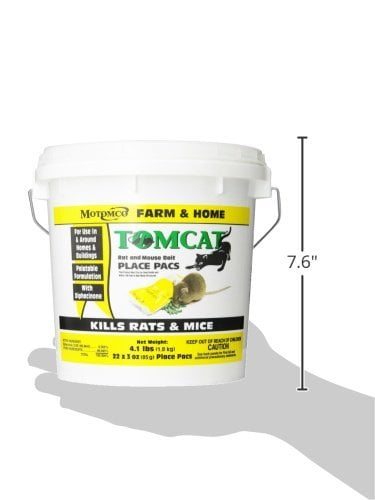 MOTOMCO Tomcat Mouse and Rat Bromethalin Bait Chunx, 4-Pound by Motomc : MOTOMCO Tomcat Mouse and Rat Liquid Concentrated Bait