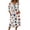 Watermelon Red, variant on Women's Independence Day 250 Years Anniversary Patriotic Dress 3/4 Sleeve Button Neck Printed Midi Dress Loose Fit Soft Fabric Casual Comfortable Everyday Wear USA Flag Summer Dress Dark Blue L
