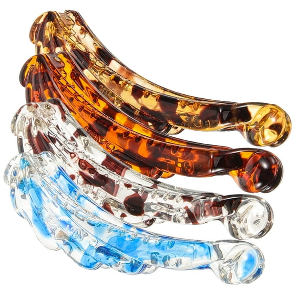 4 Pieces Banana Hair Clips for Women and Girls, Curly Hair Clamps, Ponytail Holders, Stylish Hair Accessories Set
